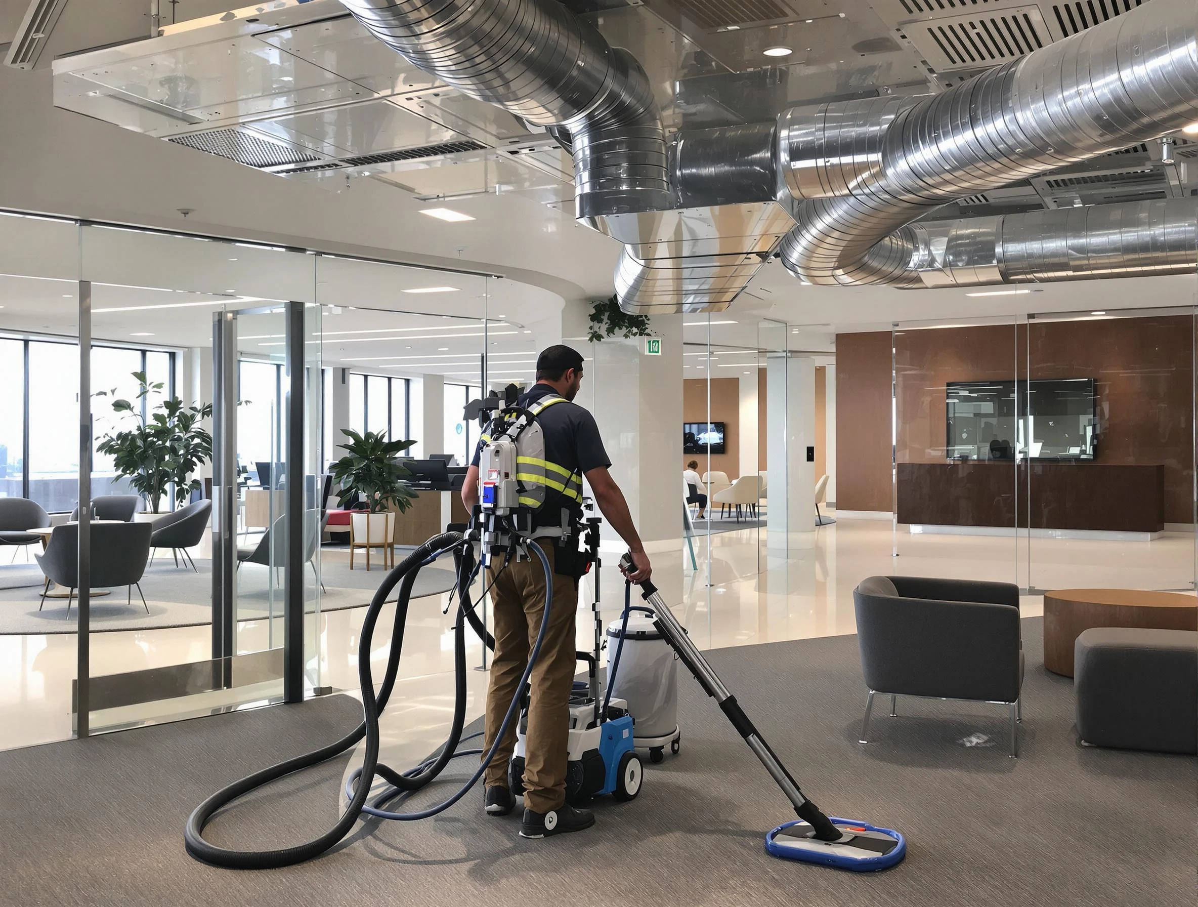 Commercial duct cleaning service by Costa Mesa Air Duct Cleaning in Costa Mesa