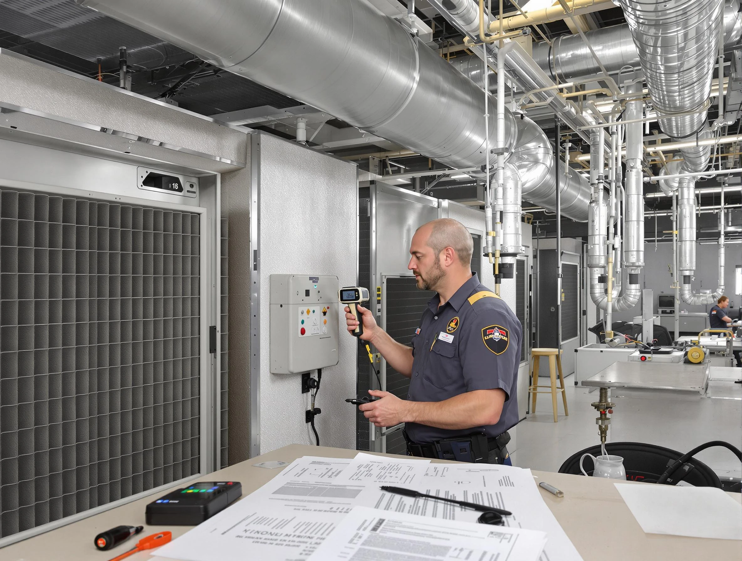 Professional filter system inspection by Costa Mesa Air Duct Cleaning in Costa Mesa