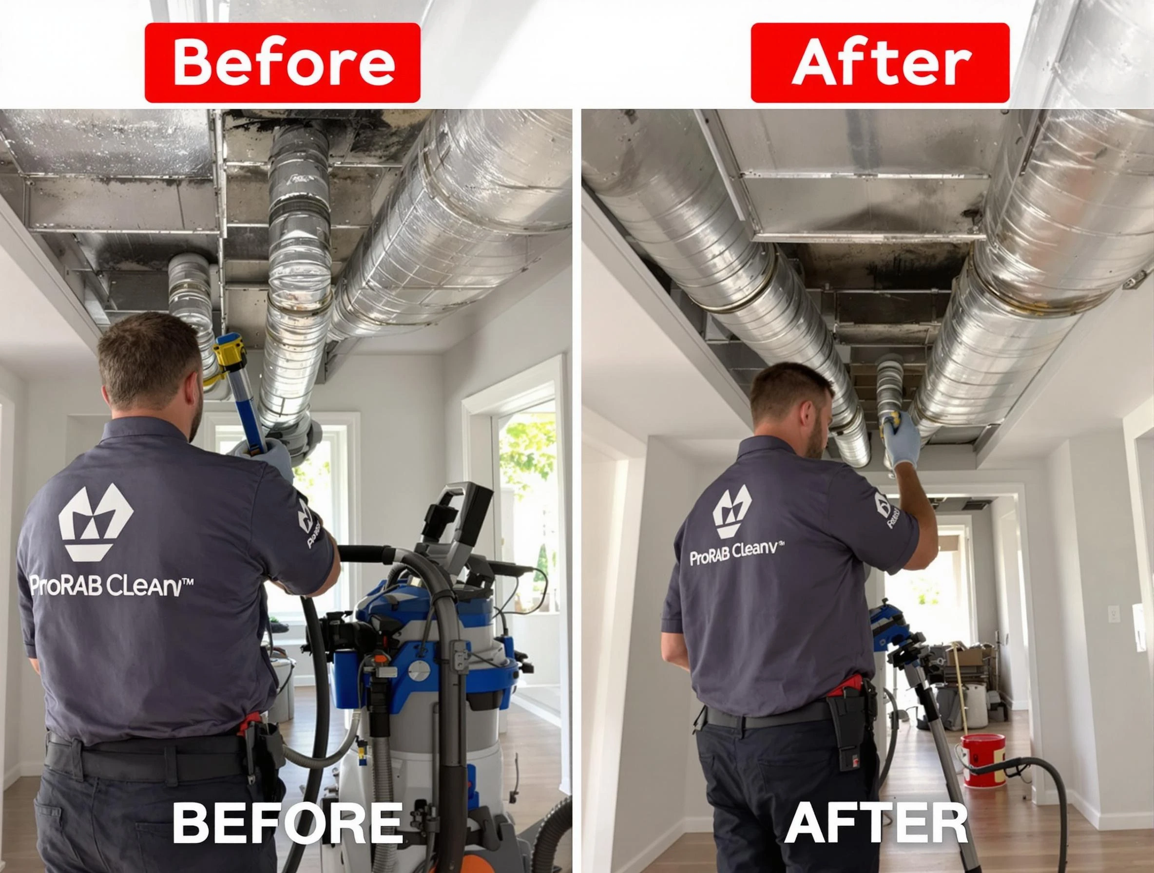 Costa Mesa Air Duct Cleaning expert performing thorough residential duct cleaning in a Costa Mesa home